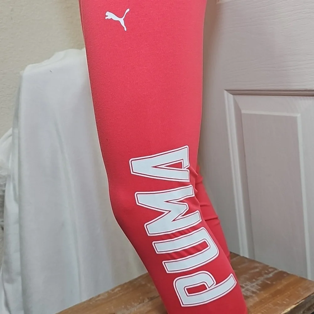 Puma Tight Fit Pink Leggings - Picture 5 of 8